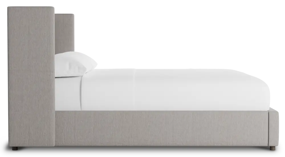 Captiva Peyton Gray 48" Upholstered Shelter Bed Captiva Peyton Gray 48" Upholstered Shelter Bed