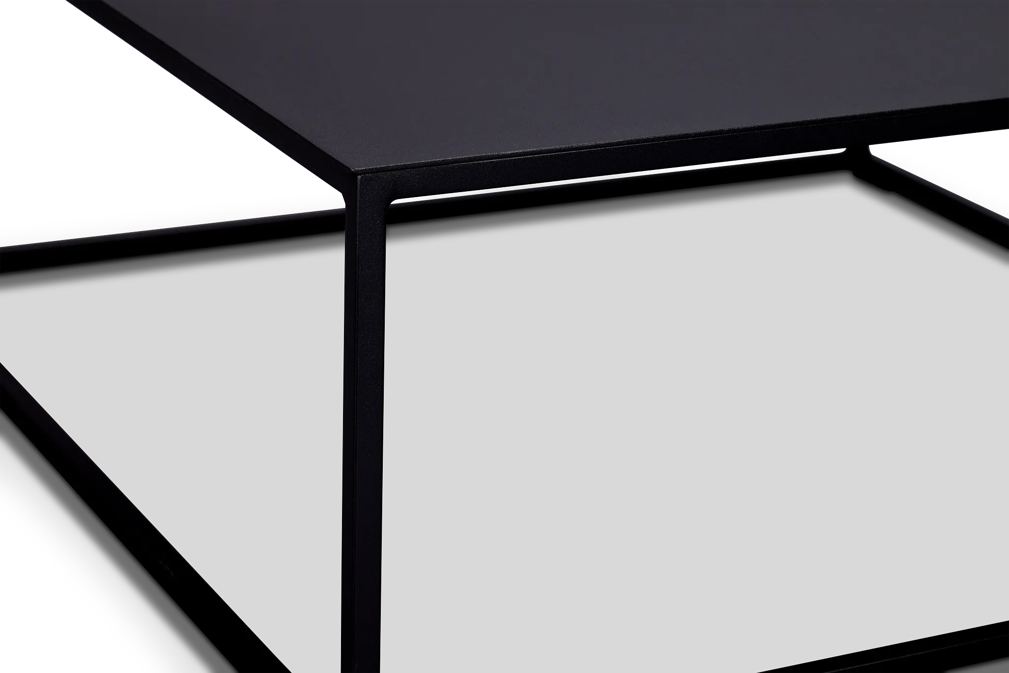 Malaga Black Square Coffee Table