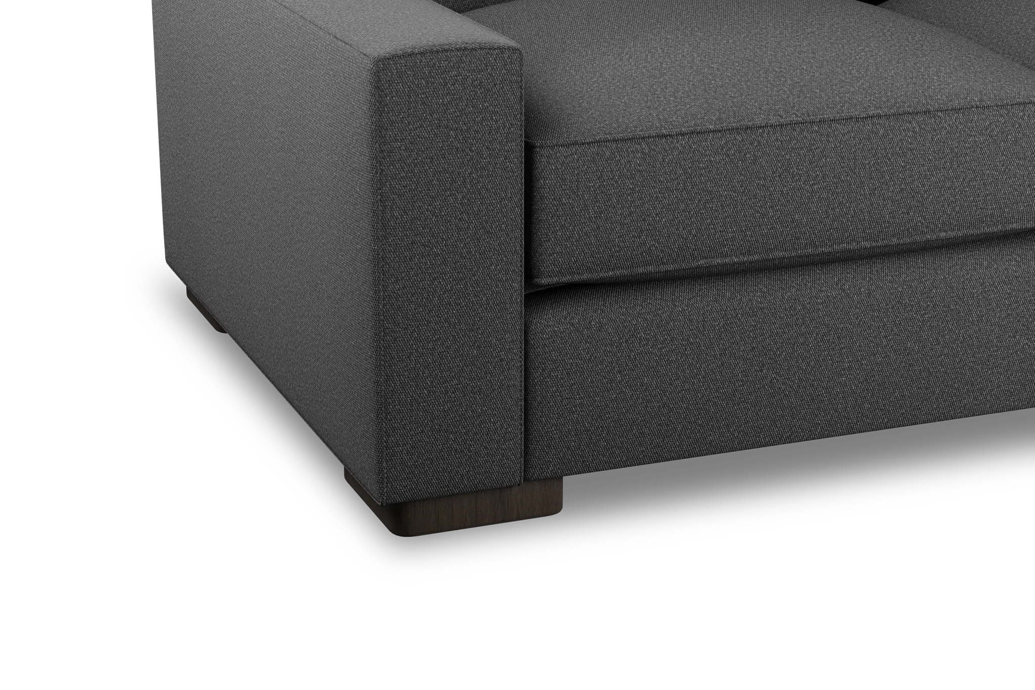 Edgewater Delray Dark Gray Large Two-arm Sectional