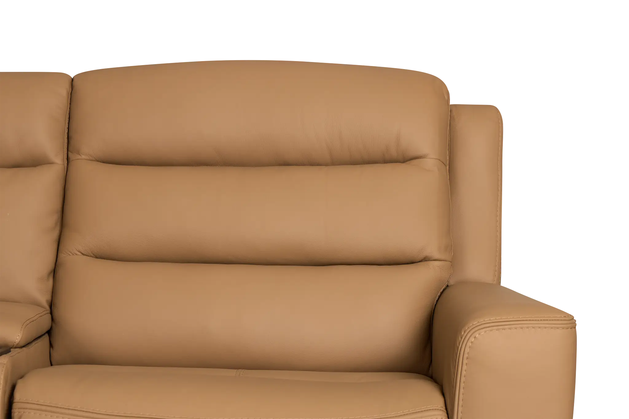 Wilder Brown Leather Medium Dual Power 2-arm Reclining Sectional Wilder Brown Leather Medium Dual Power 2-arm Reclining Sectional