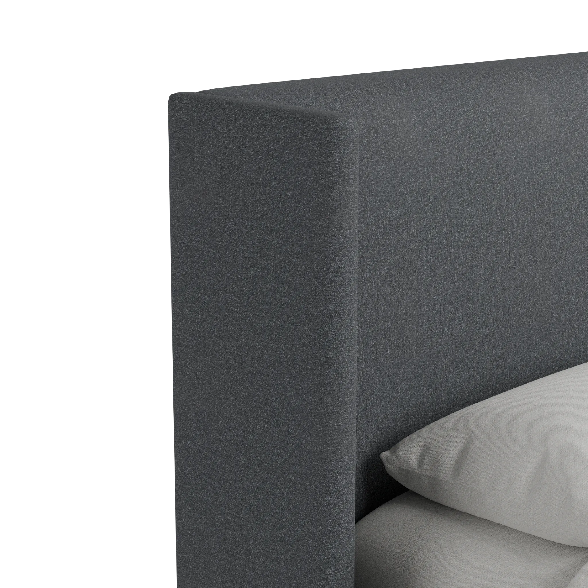 Captiva Delray Dark Gray 48" Upholstered Shelter Bed