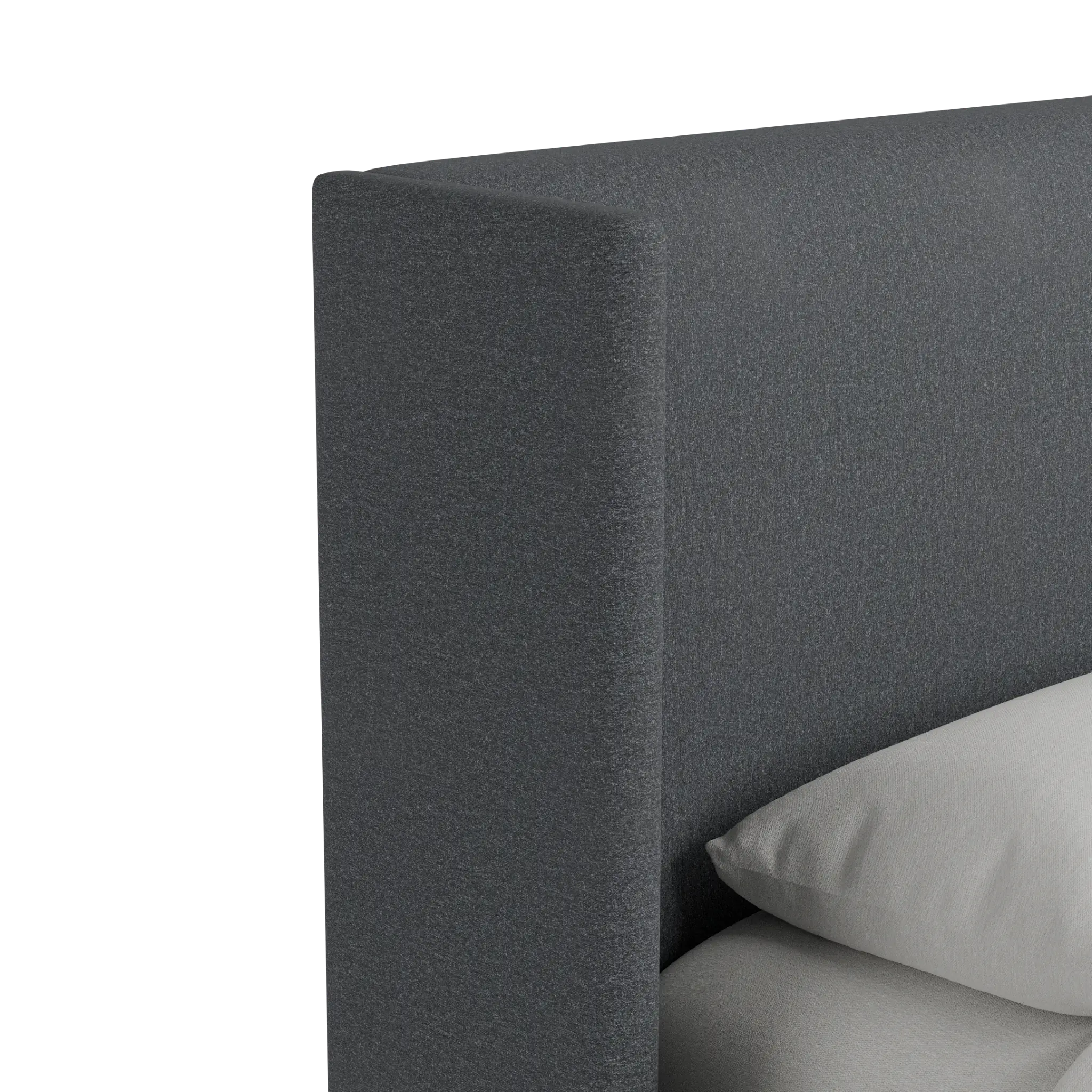 Captiva Delray Dark Gray 48" Upholstered Shelter Bed Captiva Delray Dark Gray 48" Upholstered Shelter Bed