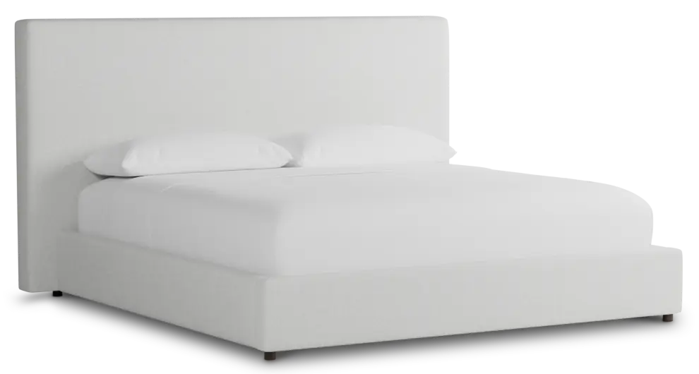 Grayton Elite Ivory 54" Upholstered Platform Bed Grayton Elite Ivory 54" Upholstered Platform Bed