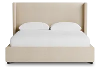 Captiva Sutton Beige 48" Upholstered Shelter Bed