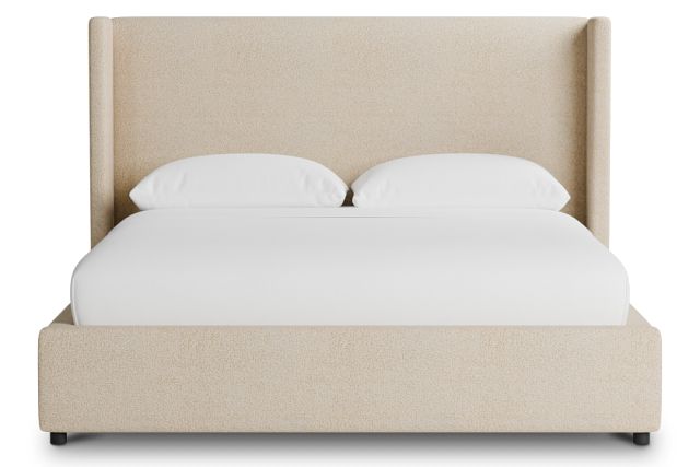 Captiva Sutton Beige 48" Upholstered Shelter Bed
