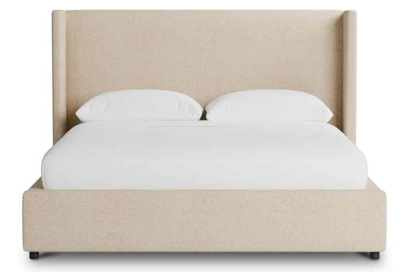 Captiva Sutton Beige 48" Upholstered Shelter Bed