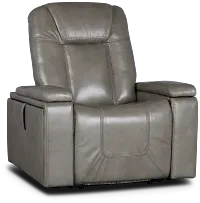 Meta Gray Micro Power Recliner