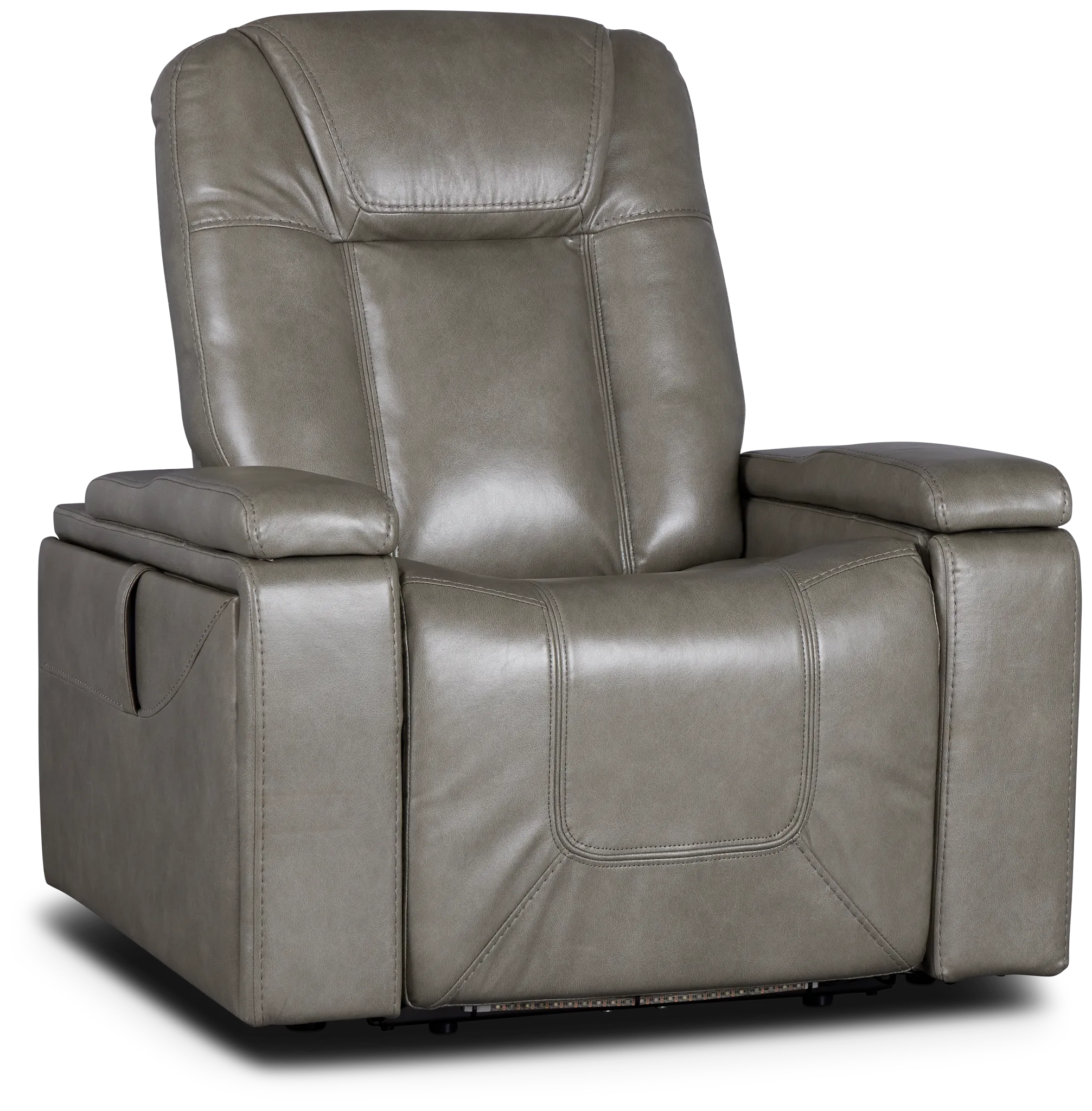 Meta Gray Micro Power Recliner