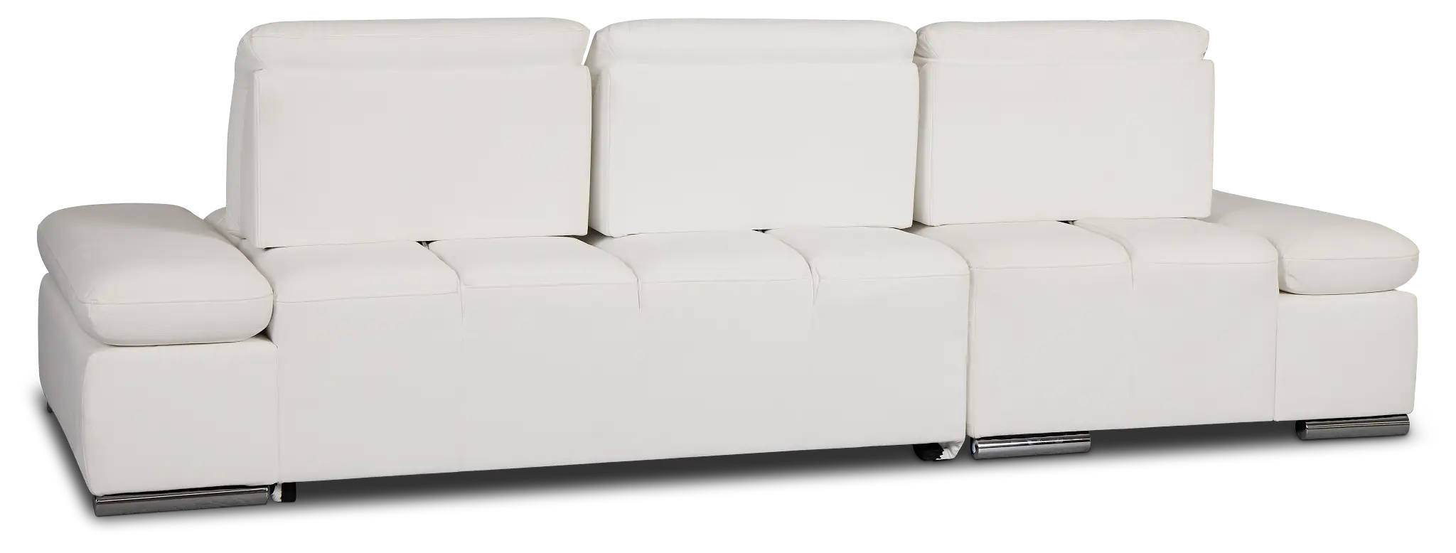 Eden White Micro Left Chaise Sleeper Sectional Eden White Micro Left Chaise Sleeper Sectional