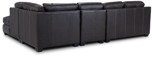 Carson Dark Brown Leather Sectional