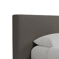 Grayton Elite Dark Gray 44" Upholstered Platform Bed