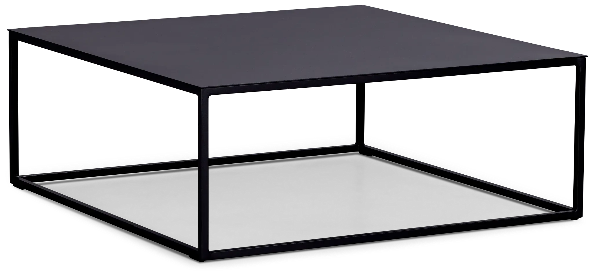 Malaga Black Square Coffee Table