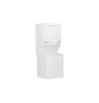 Ge 27 Series White Electric Laundry Center