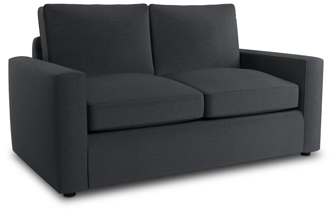 Siesta Peyton Dark Blue Fabric Loveseat