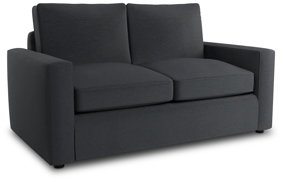 Siesta Peyton Dark Blue Fabric Loveseat Siesta Peyton Dark Blue Fabric Loveseat