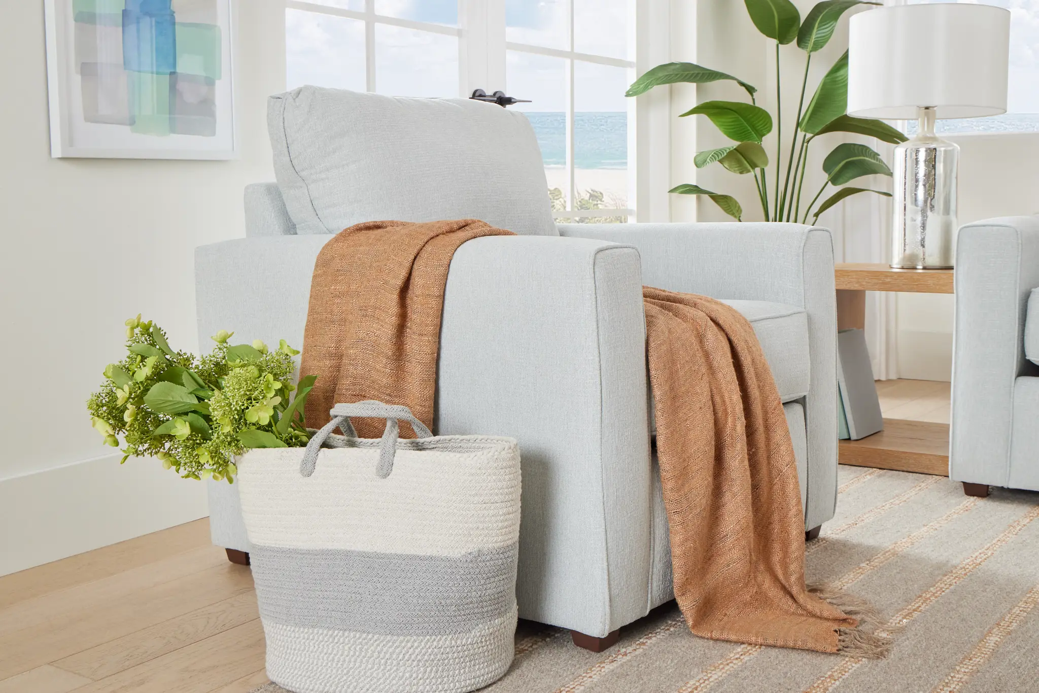 Avalon Light Blue Fabric Chair Avalon Light Blue Fabric Chair