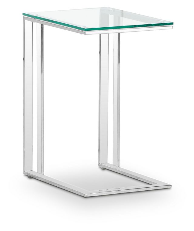 Arco Clear Glass Chairside Table