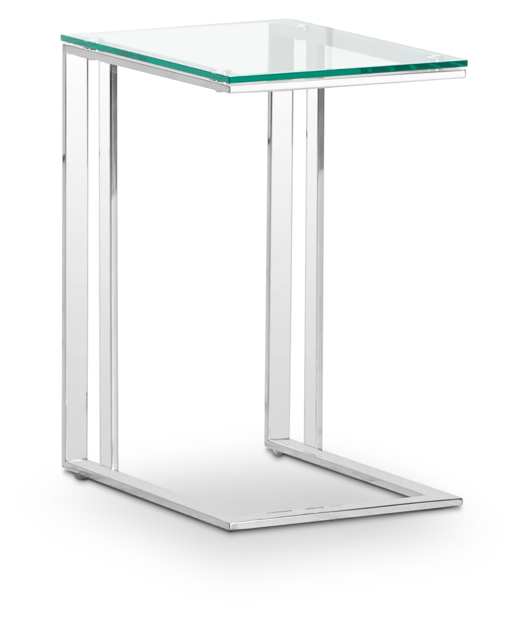 Arco Clear Glass Chairside Table