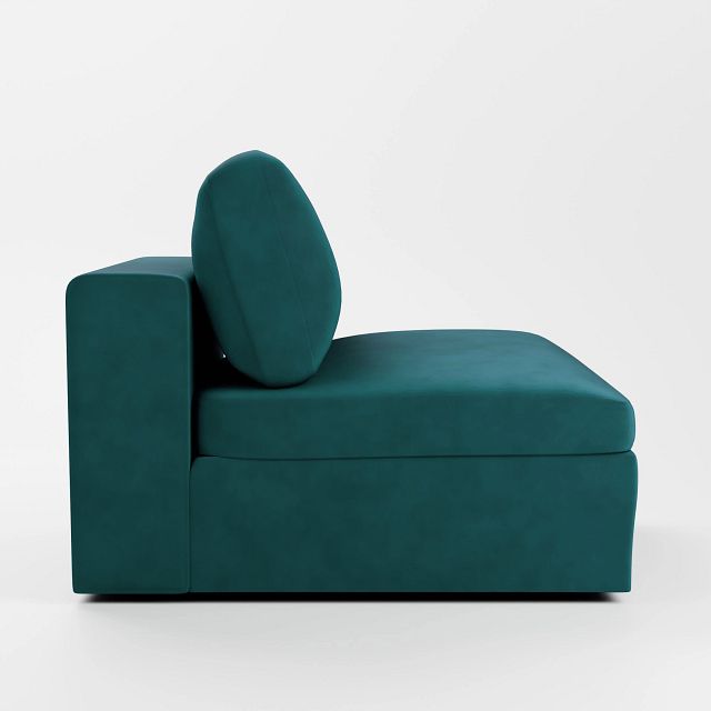 Destin Joya Teal Velvet Swivel Chair