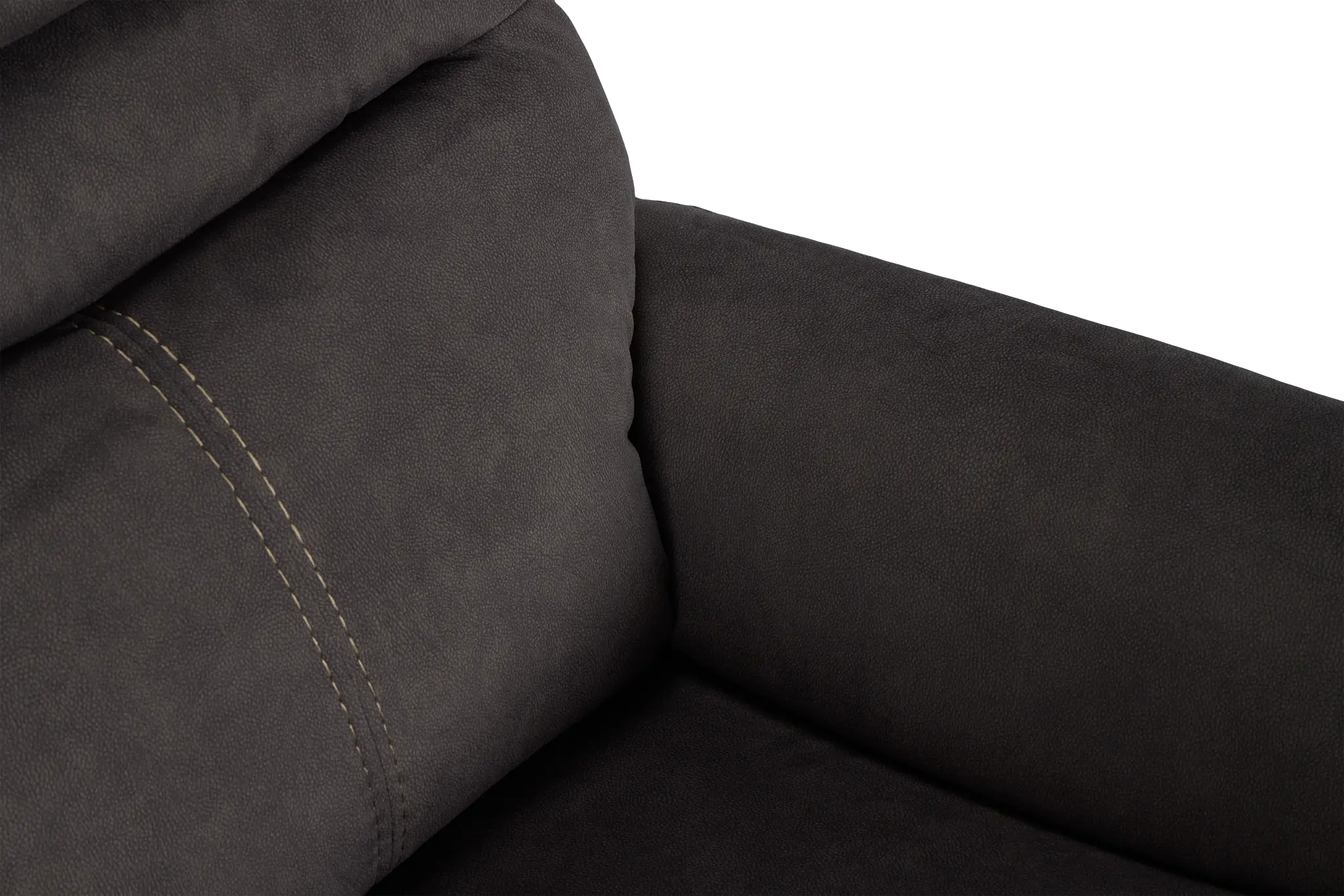 Archie Dark Brown Fabric Power Recliner With Heat And Massage Archie Dark Brown Fabric Power Recliner With Heat And Massage