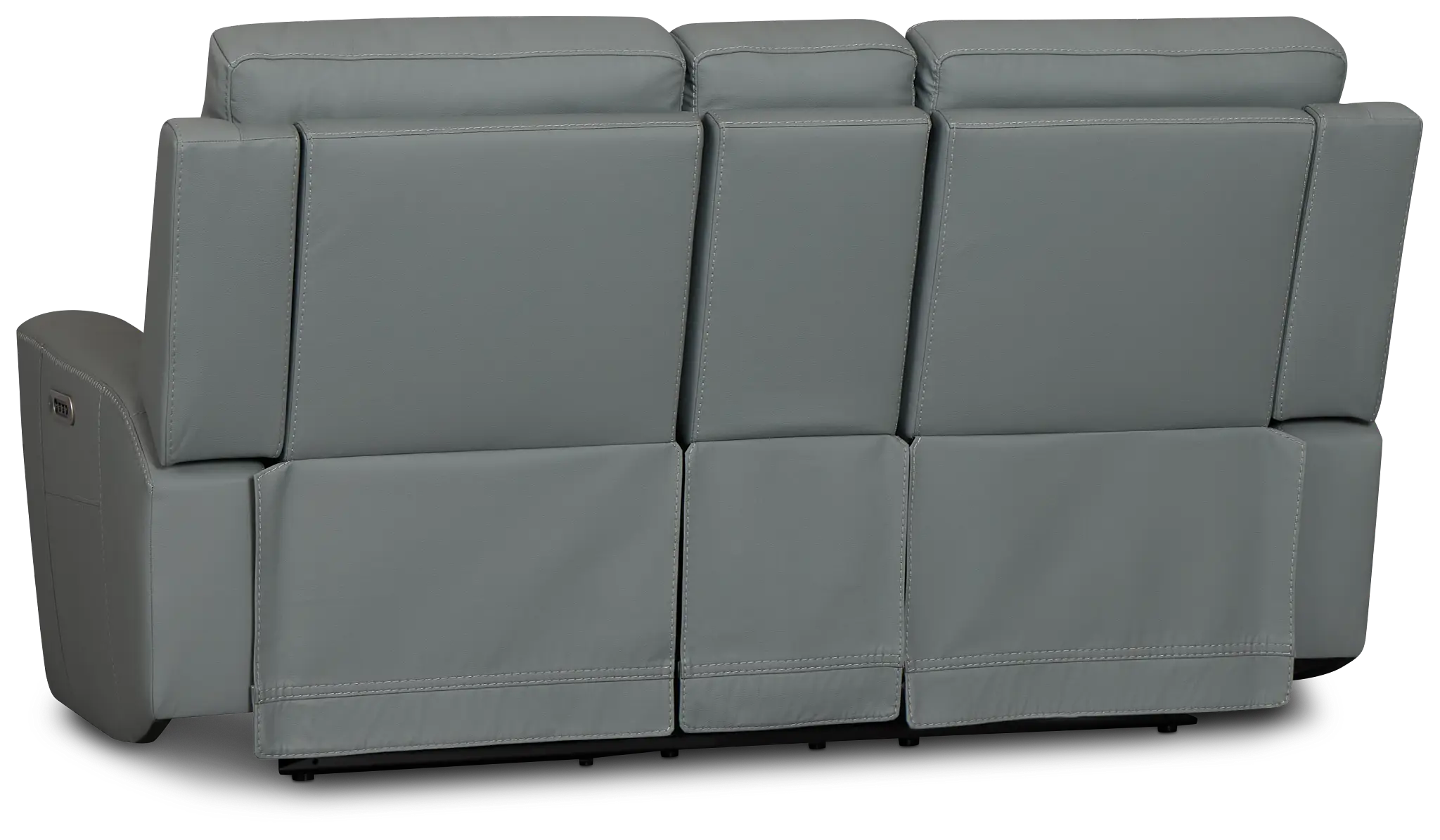 Flexsteel Sterling Blue Lthr/vinyl Power Reclining Loveseat Flexsteel Sterling Blue Lthr/vinyl Power Reclining Loveseat