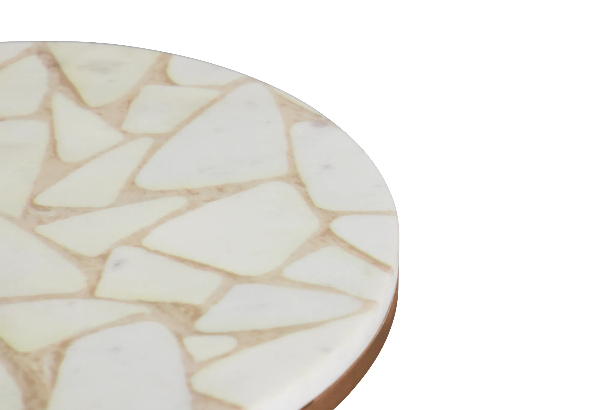 Roya Black Round End Table