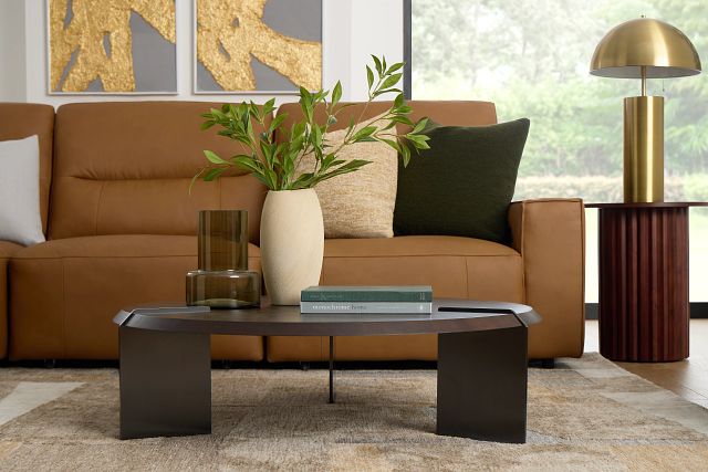 Atticus Dark Tone Round Coffee Table