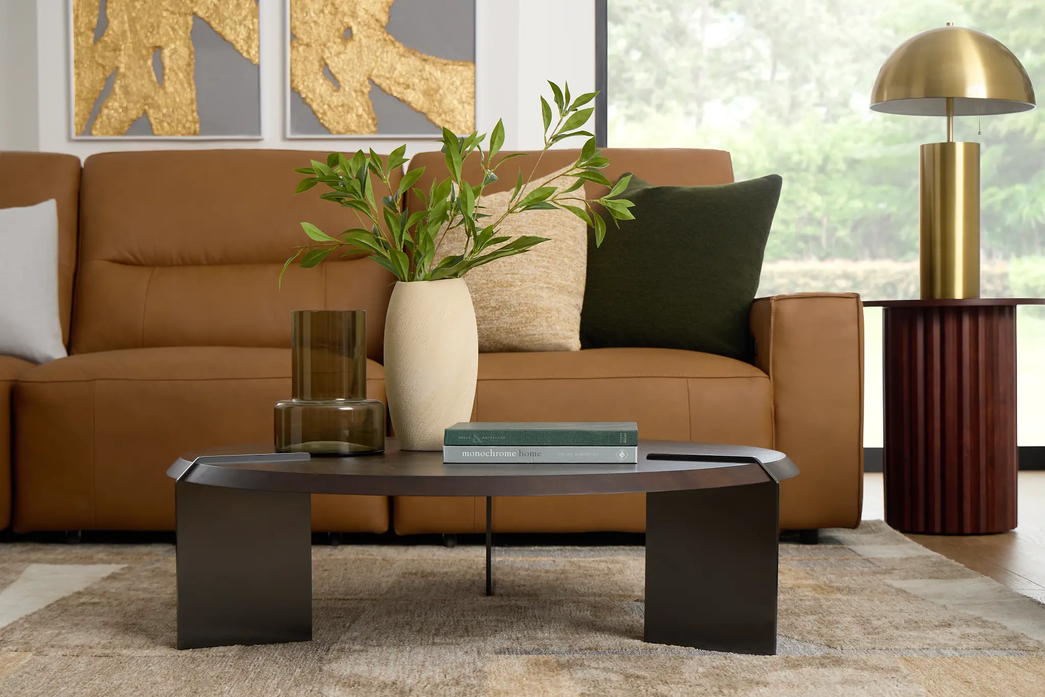 Atticus Dark Tone Round Coffee Table Atticus Dark Tone Round Coffee Table