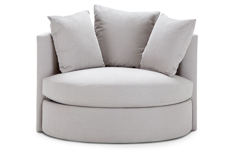 Merrick Gray Fabric Swivel Chair, %%bed_Size%% (3)