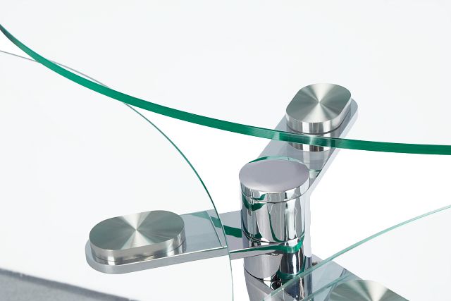 Brooks Glass Round Coffee Table