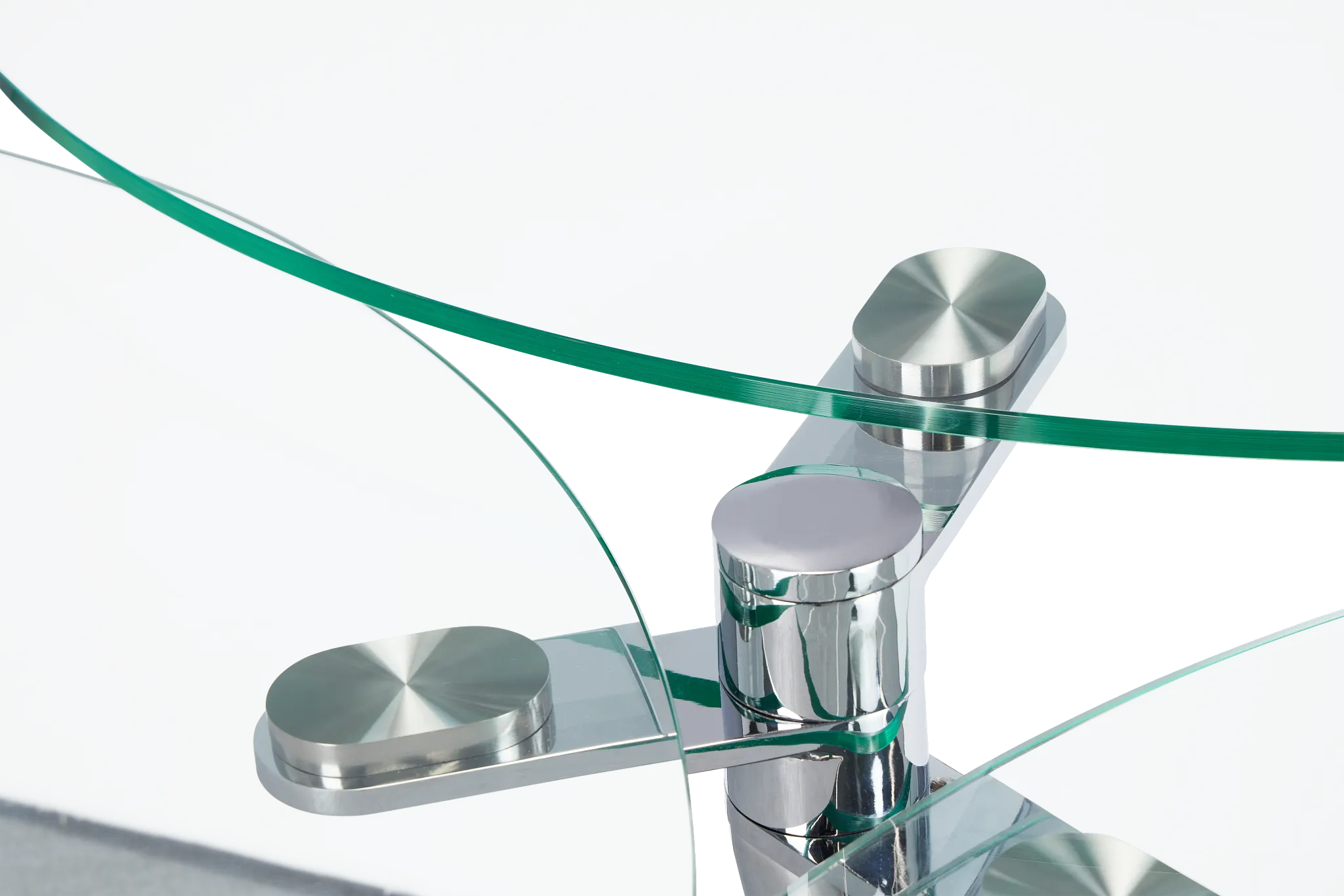 Brooks Glass Round Coffee Table