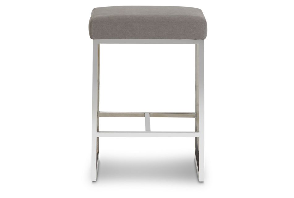 Miami Grayfabric 24" Backless Barstool