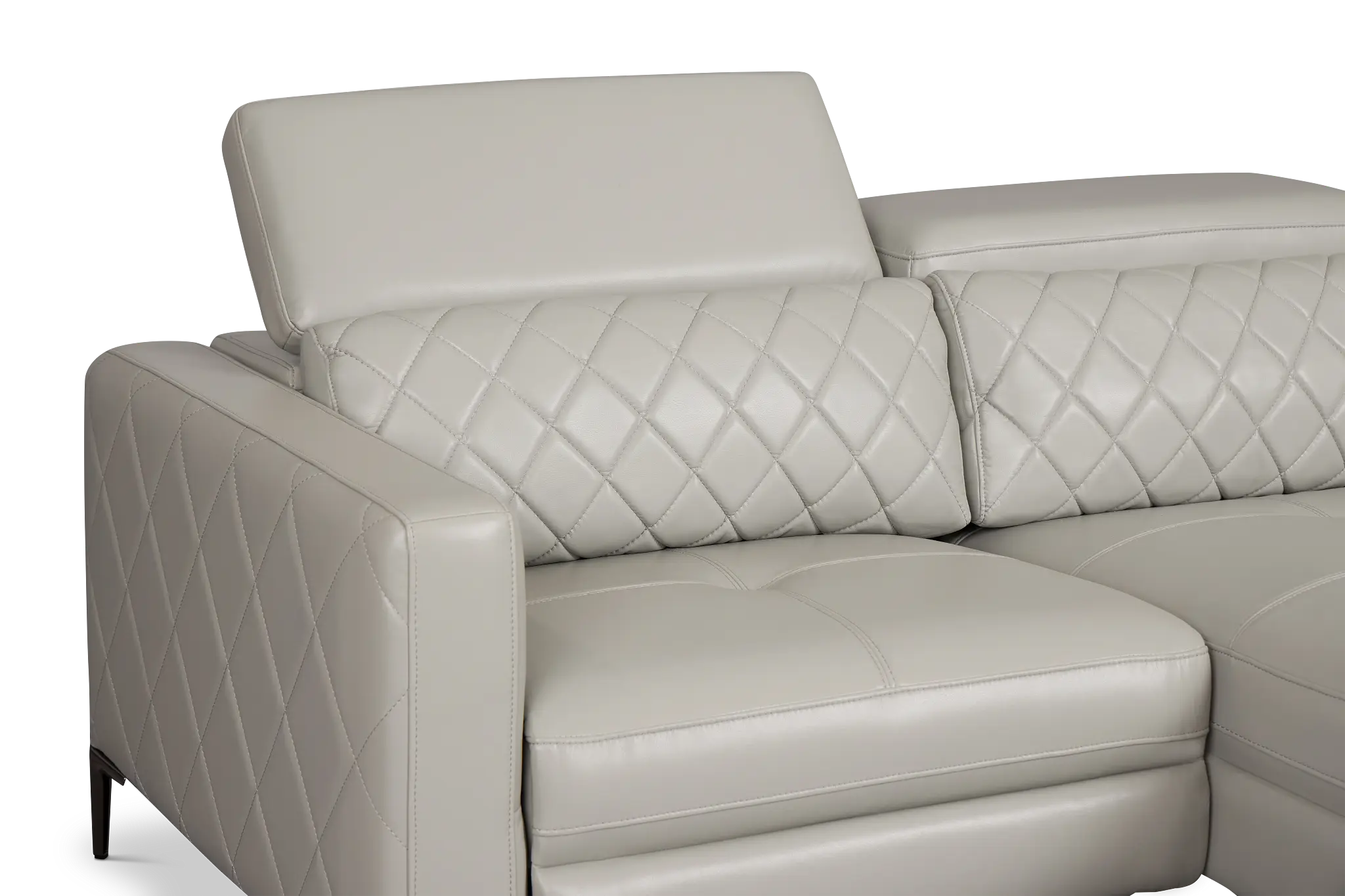 Ava Light Gray Micro Right Chaise Power Reclining Sectional Ava Light Gray Micro Right Chaise Power Reclining Sectional