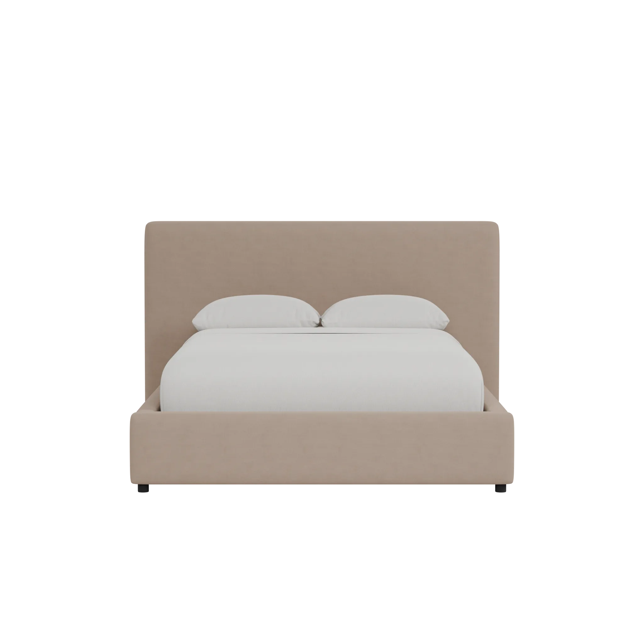 Grayton Joya Beige 44" Upholstered Platform Bed