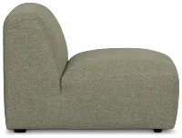 Baylor Green Fabric Armless Chair