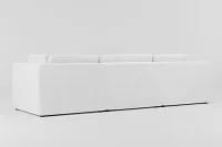 Destin Revenue White Fabric 5-piece Modular Sectional