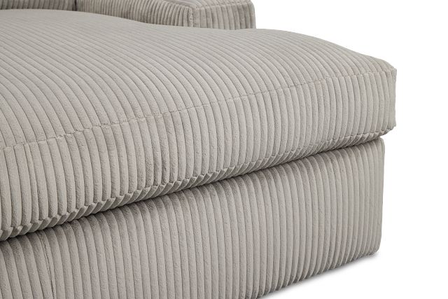 Charlie Gray Fabric Chaise