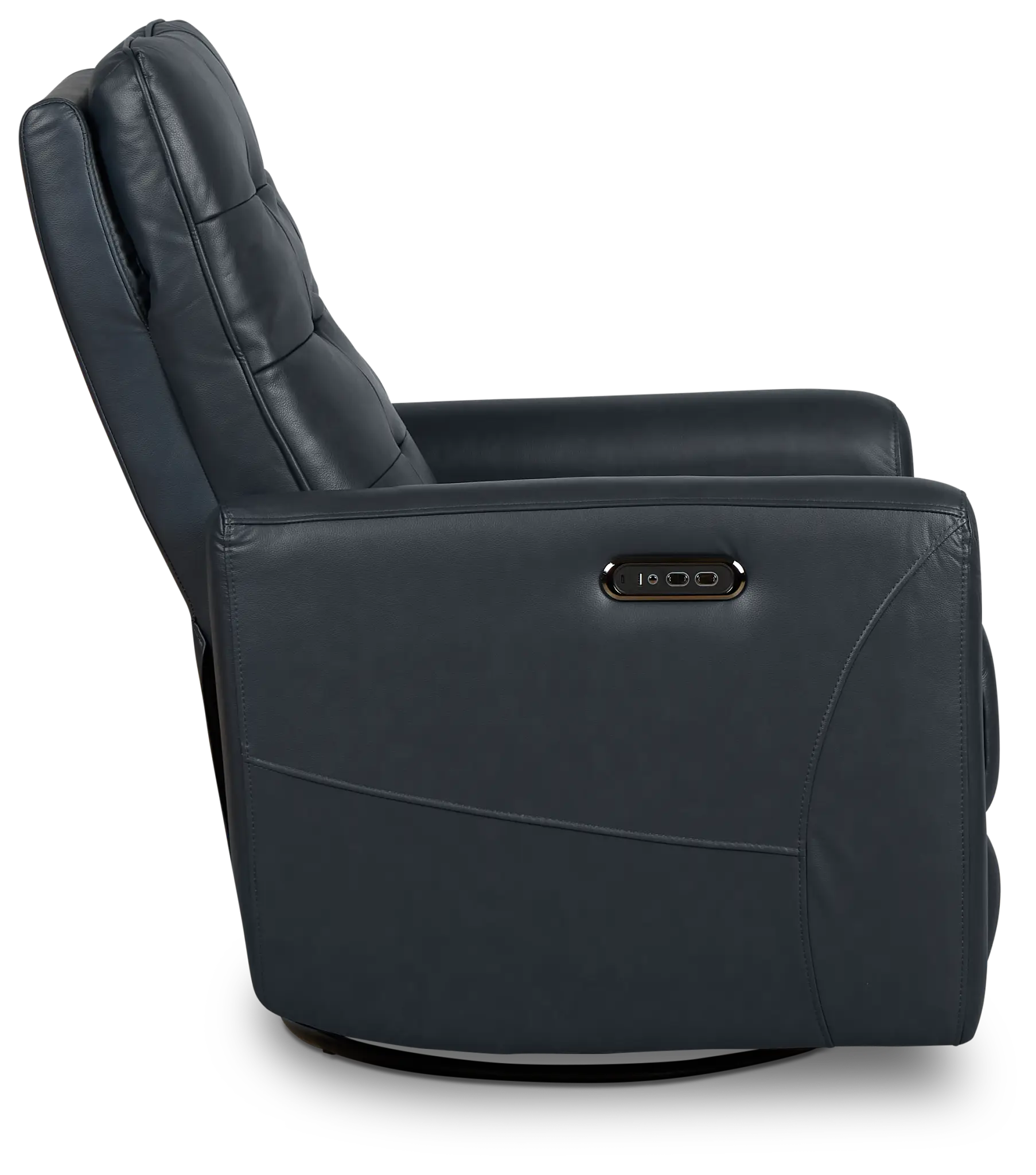 Izzy Dark Blue Lthr/vinyl Power Swivel Glider Recliner Izzy Dark Blue Lthr/vinyl Power Swivel Glider Recliner