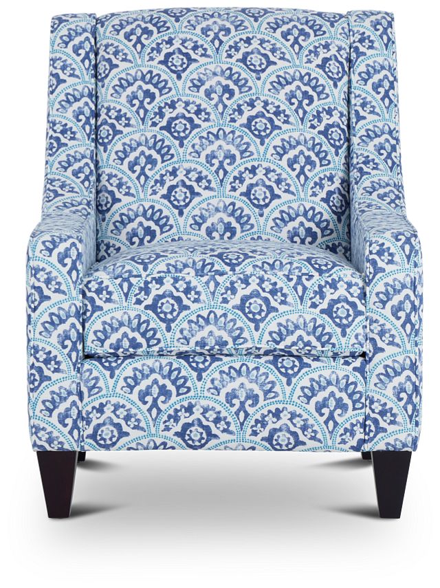 Tomini Blue Fabric Accent Chair