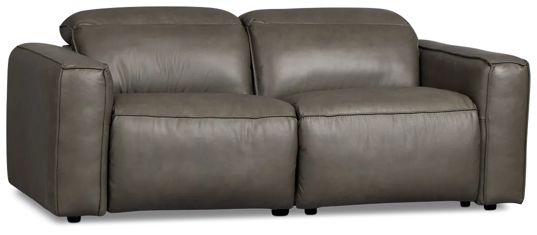 Ryland Dark Gray Lthr/vinyl Power Reclining Sofa