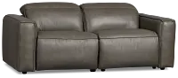 Ryland Dark Gray Lthr/vinyl Power Reclining Sofa