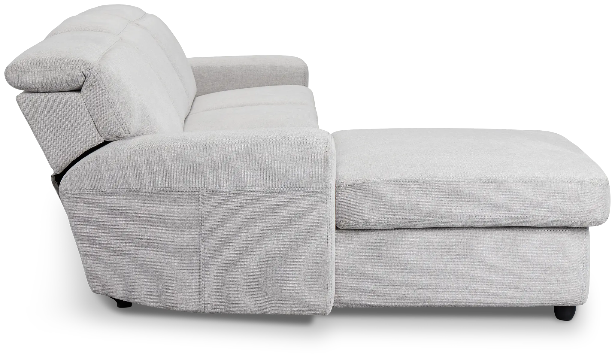 Callum Light Gray Storage Small Left Power Chaise Sleeper Sectional Callum Light Gray Storage Small Left Power Chaise Sleeper Sectional