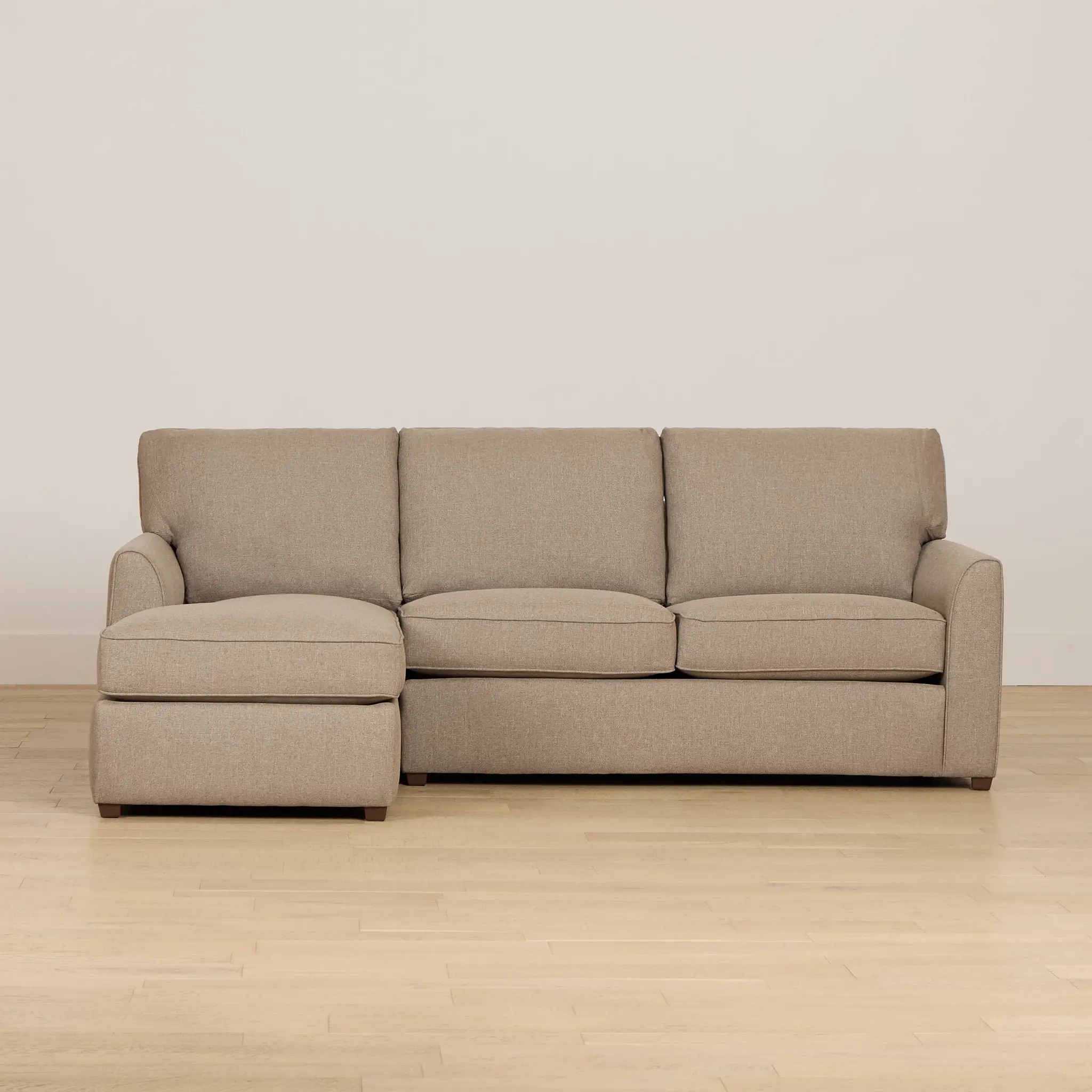 Tate Brown Fabric Left Chaise Sectional Tate Brown Fabric Left Chaise Sectional