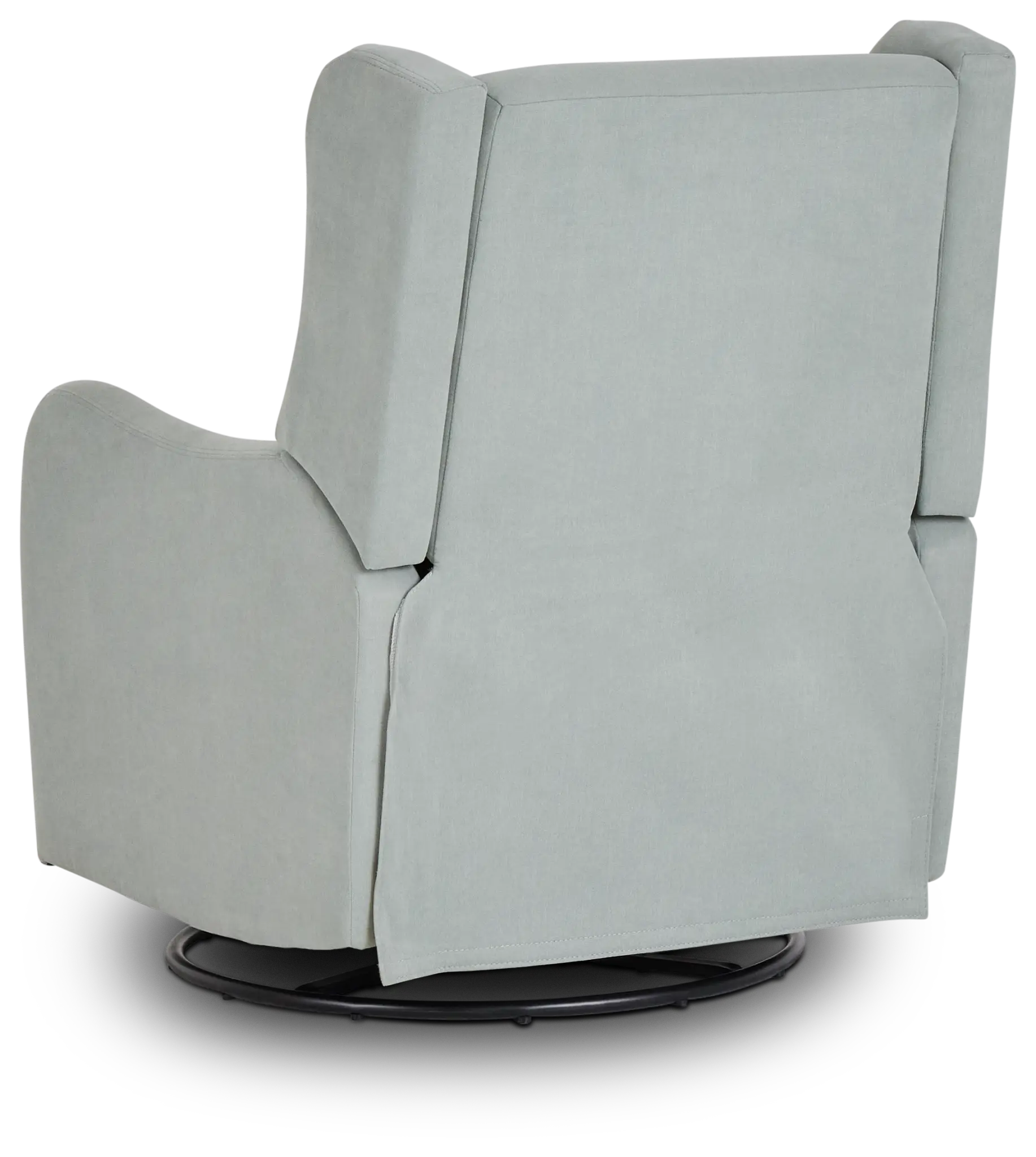 Georgia Light Blue Fabric Swivel Glider Recliner Georgia Light Blue Fabric Swivel Glider Recliner