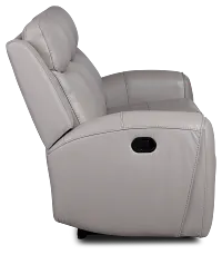 Walker Light Gray Lthr/vinyl Reclining Sofa