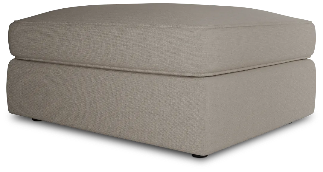 Siesta Suave Beige Fabric Ottoman