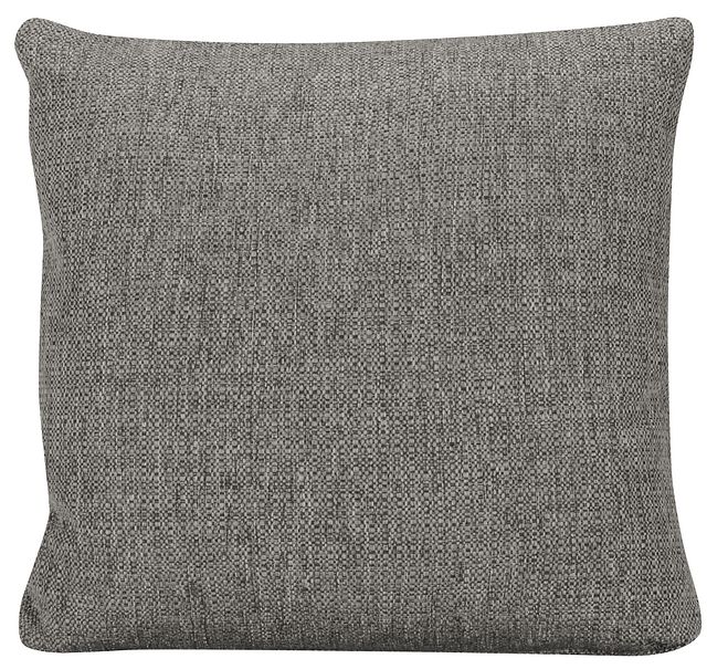 Veronica Dark Gray Fabric Square Accent Pillow (0)