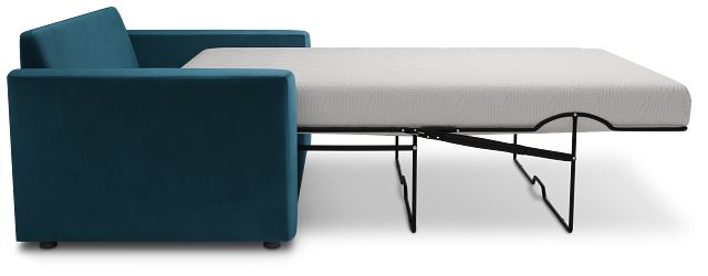 Siesta Joya Teal Fabric Memory Foam Sleeper
