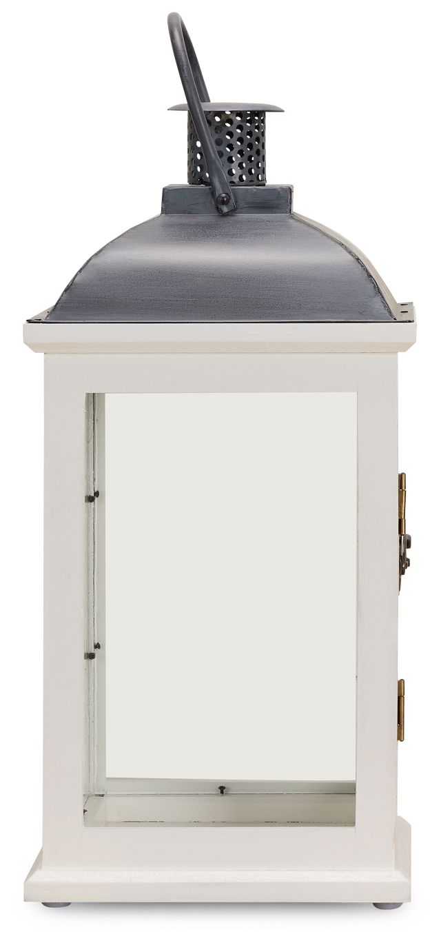 Greensville White Medium Lantern