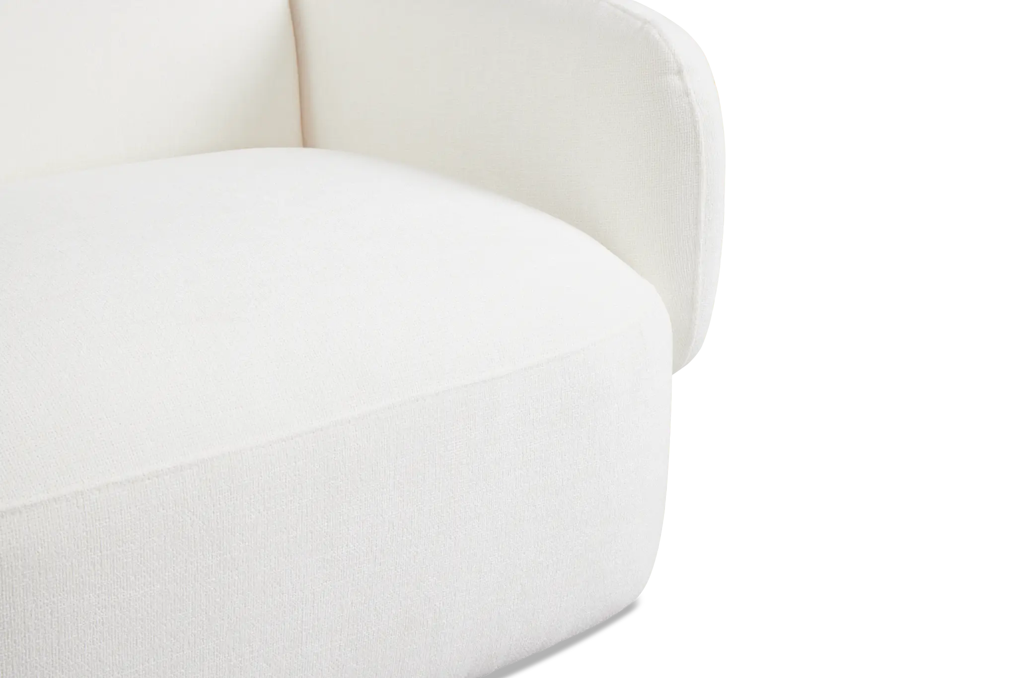 Halsey White Fabric Small Two-arm Sectional Halsey White Fabric Small Two-arm Sectional